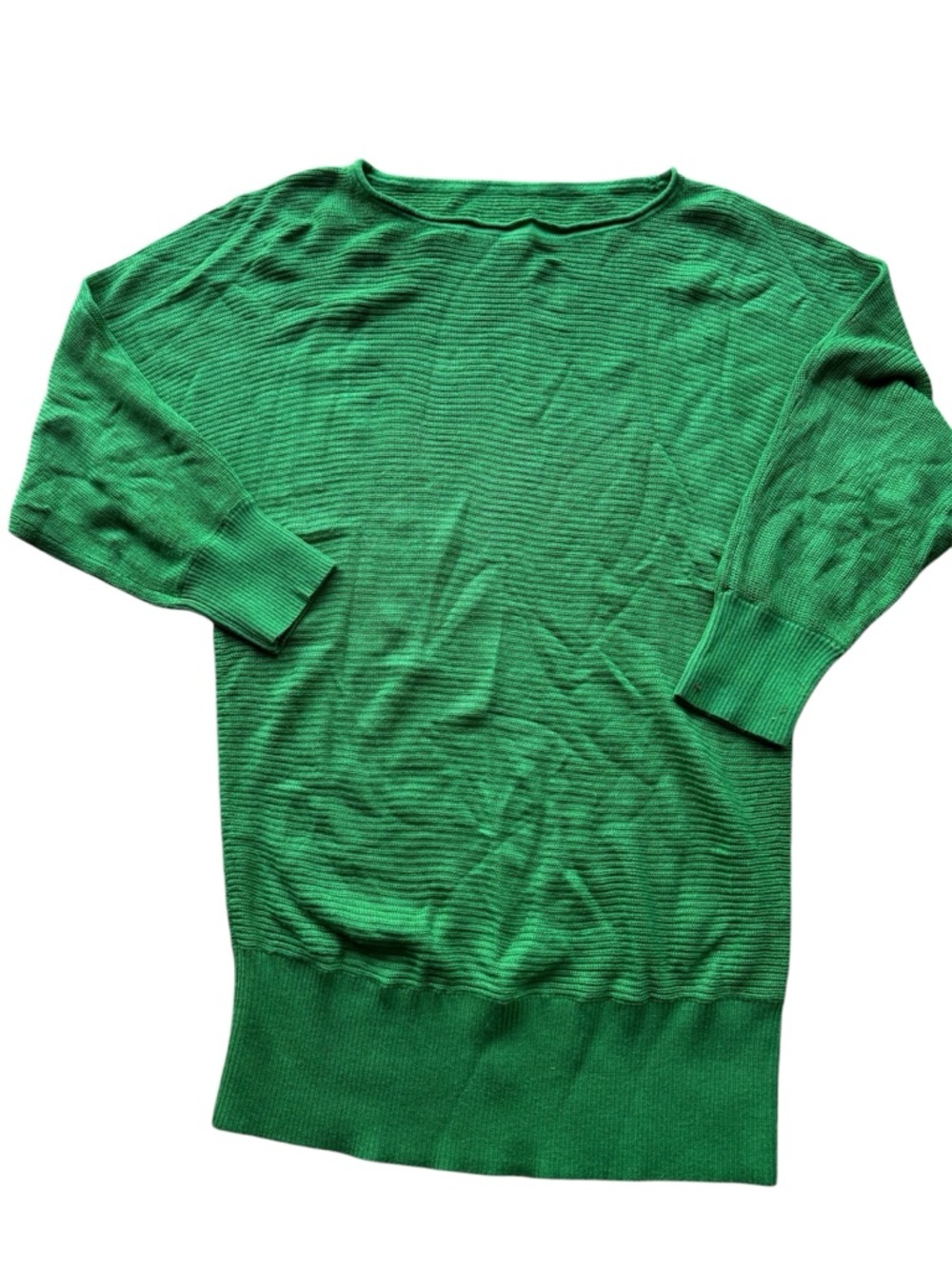 Emerald Green Loose-Fitting Sweater - Preowned, Excellent Condition